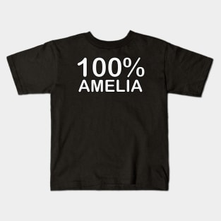 Amelia name father of the groom gifts for wedding. Kids T-Shirt